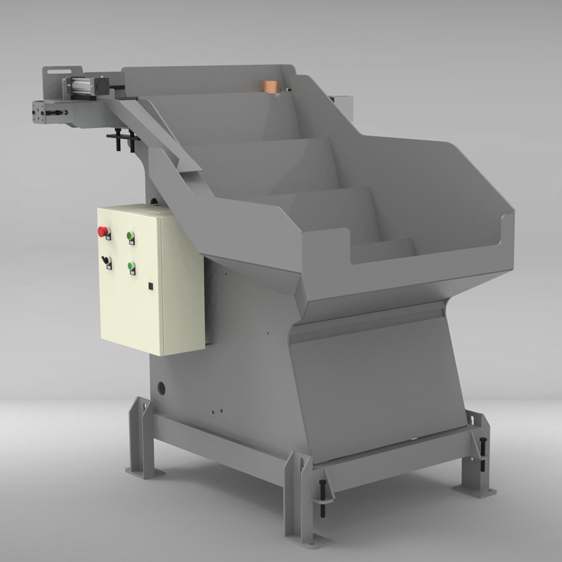 SF800系列供料机无心磨床倒角机自动化衬套上料(图1)